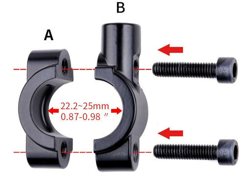 BergSicht - Premium Fahrradspiegel aus Aluminium