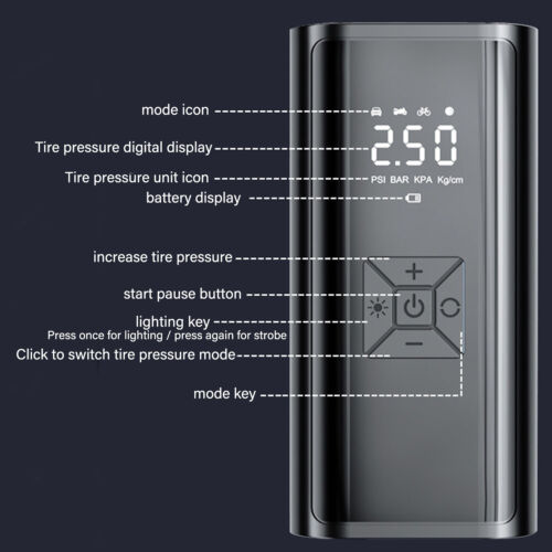 AirSure Max – Tragbarer Autoreifen-Luftfüller