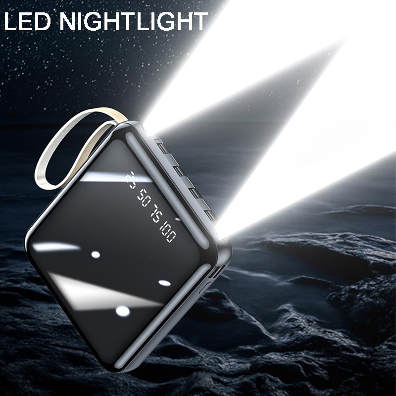 ChargeEase Pro - Schnelllade-Powerbank mit integrierten Kabeln