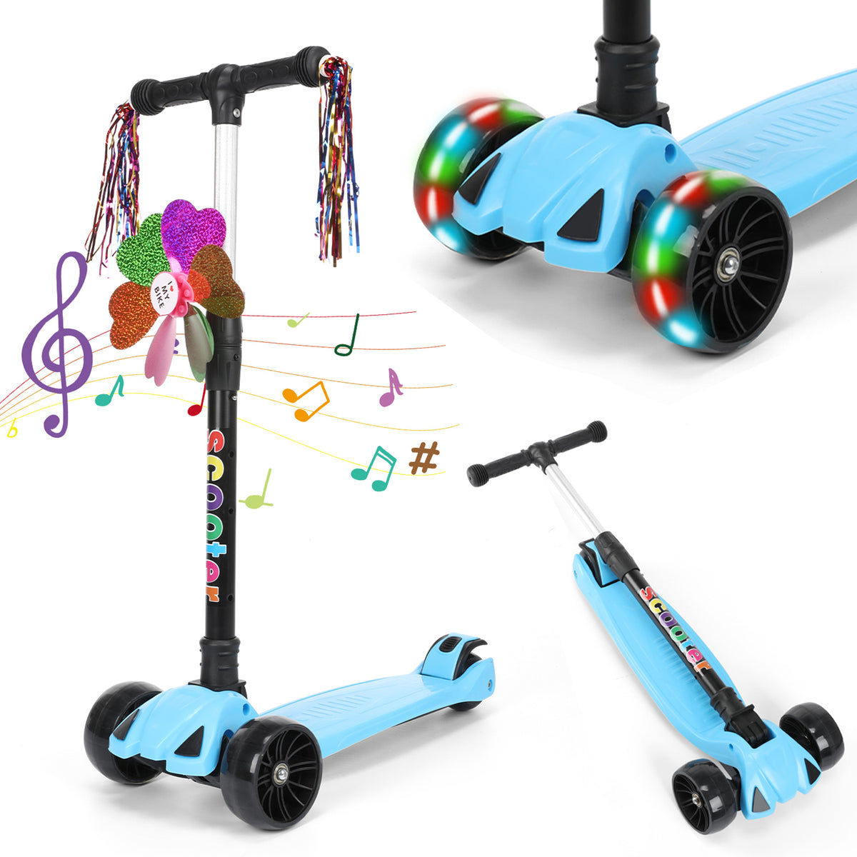 SwiftRide - Kinder Roller mit LED Rädern