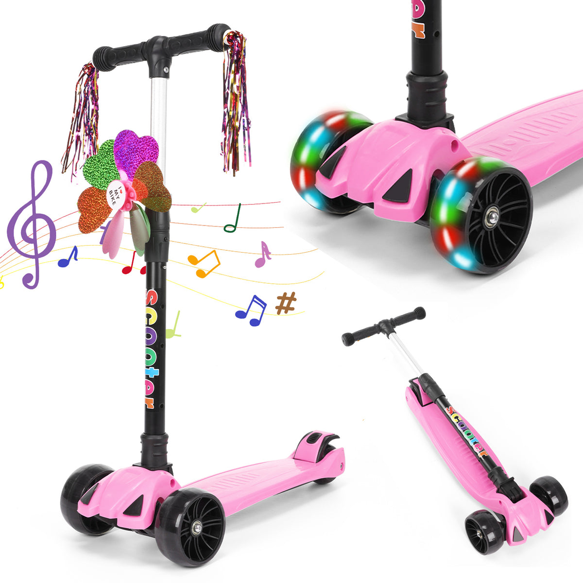 SwiftRide - Kinder Roller mit LED Rädern