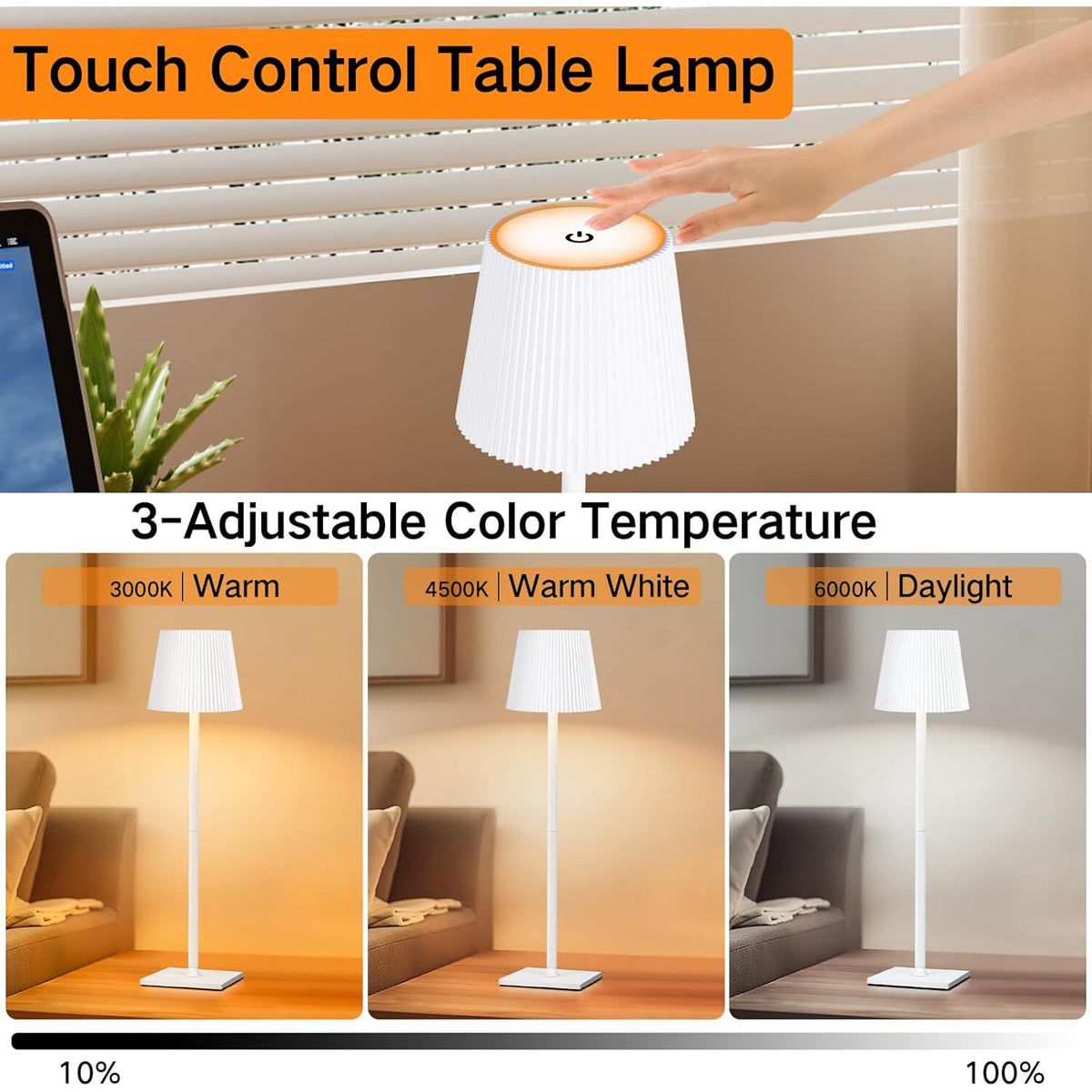 MoodShine – Wiederaufladbare LED-Tischlampe