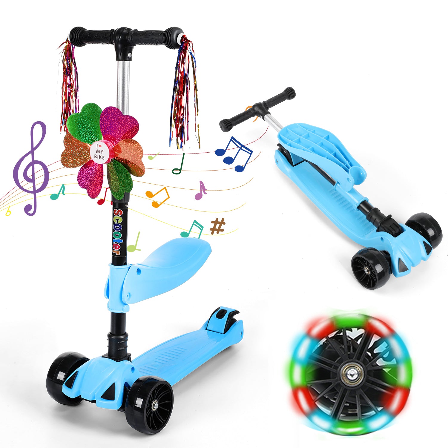 SwiftRide - Kinder Roller mit LED Rädern