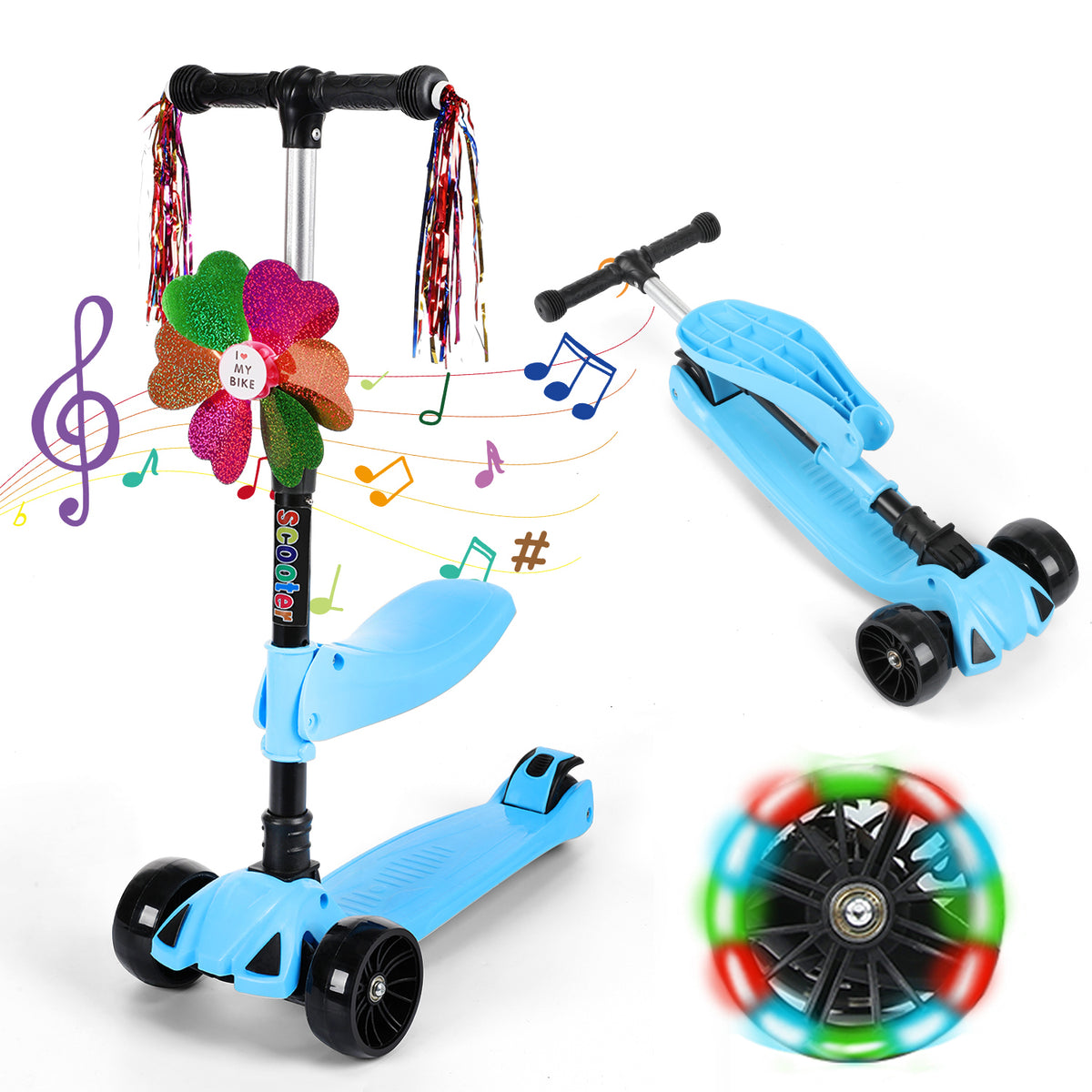 SwiftRide - Kinder Roller mit LED Rädern